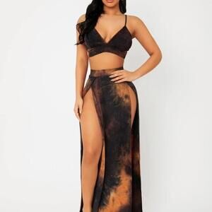 SOLD Women's Multi and Brown Skirt